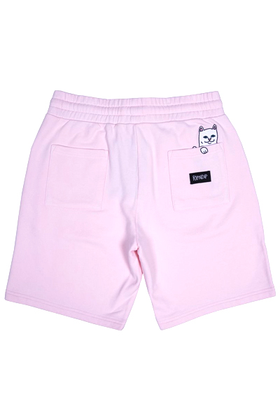 RIPNDIP Peek A Nermal Sweat Shorts (Light Pink)