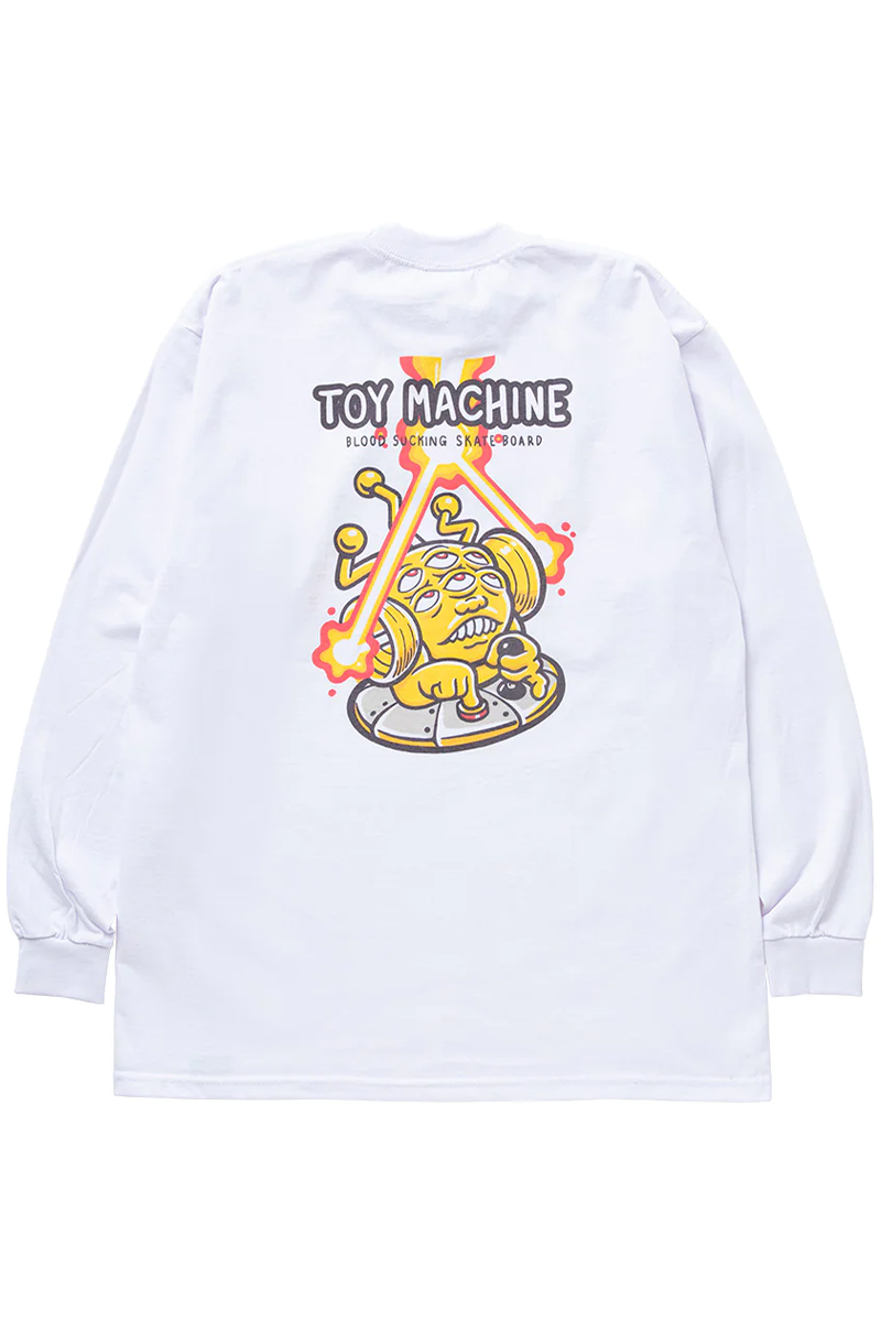 TOY MACHINE (トイマシーン) (HEAVY WEIGHT) LIVING TOY - TRANSMISSIONATOR LONG TEE WHITE