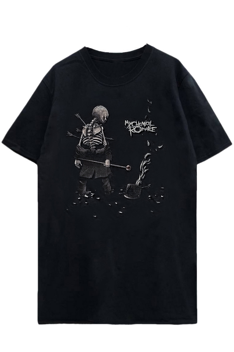 ロックバンドTシャツMY CHEMICAL ROMANCEプリント　サイズL