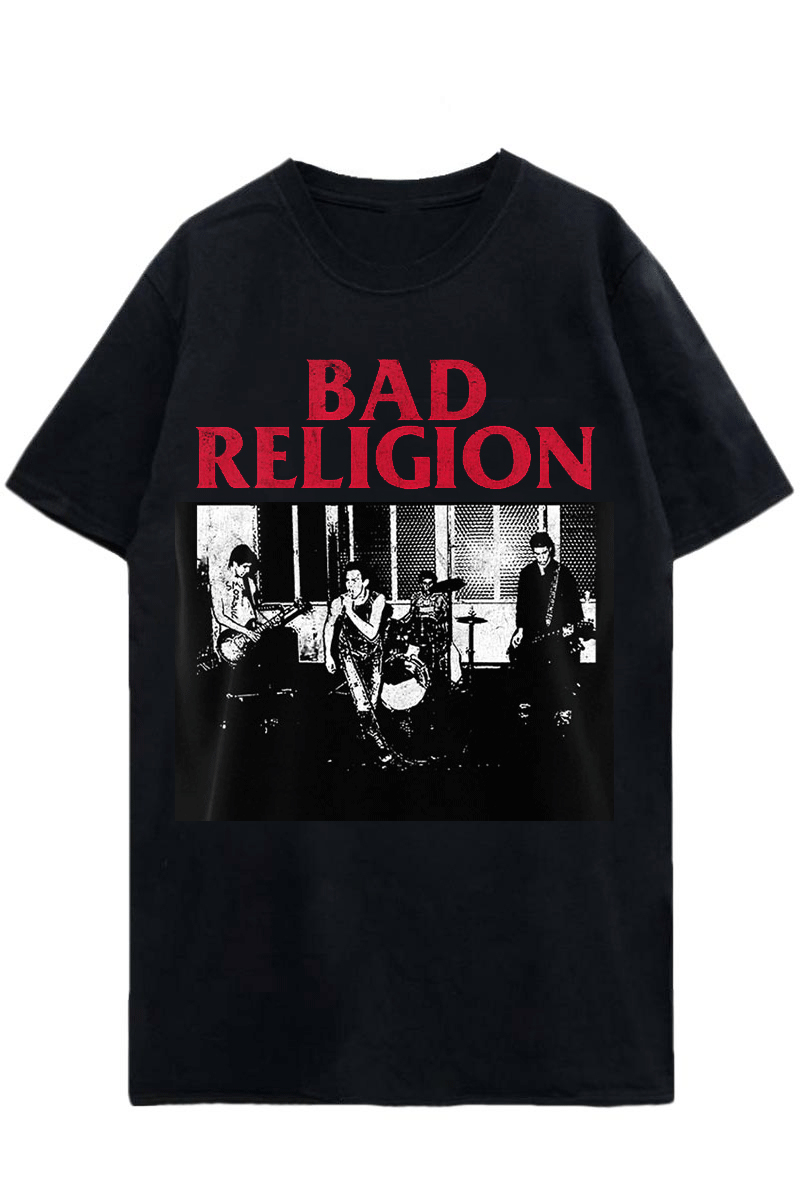 BAD RELIGION UNISEX T-SHIRT: LIVE 1980