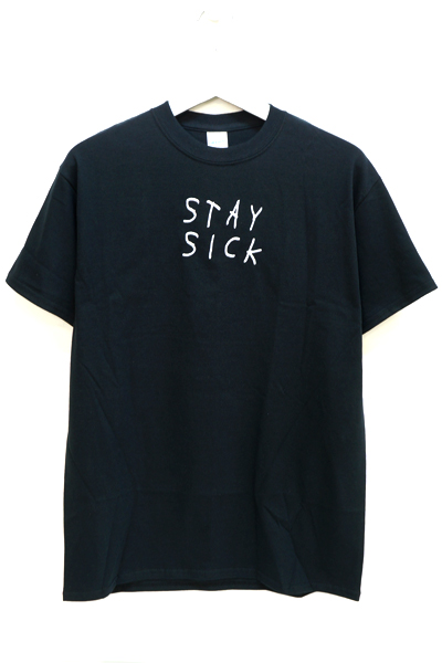 STAY SICK CLOTHING Too Late Embroidered Black