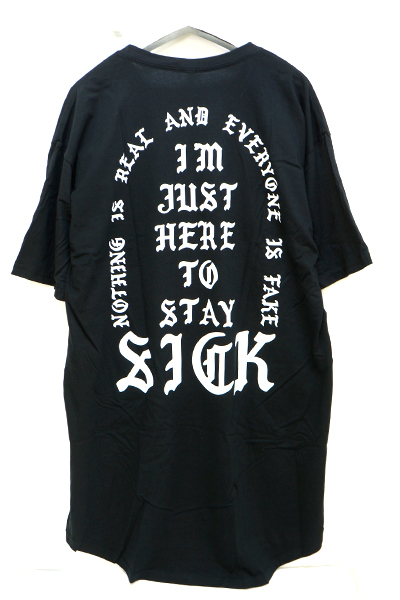 STAY SICK CLOTHING I Don't Care Tall Black