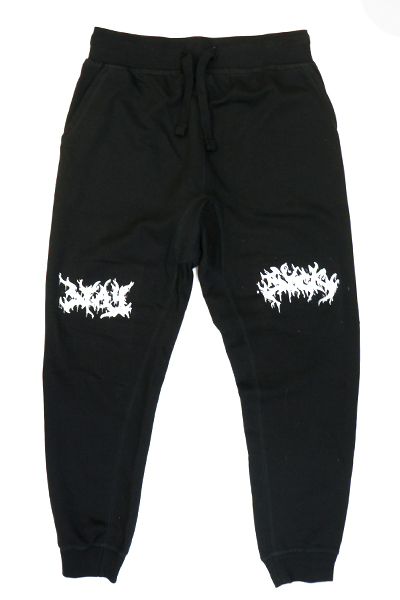 STAY SICK CLOTHING Death Metal Logo Black Joggers
