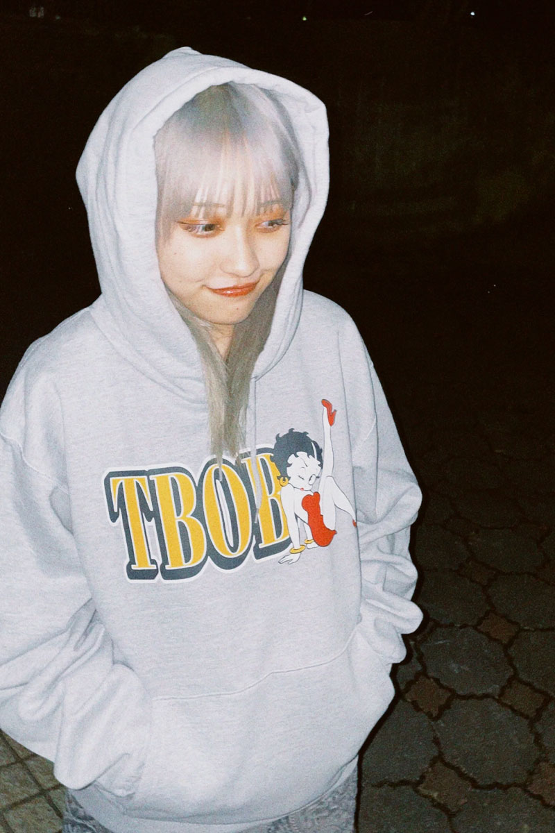 TheBackOfBoys(ザバックオブボーイズ) BOB×BettyBoop™️ PULLOVER HOODIE GRAY