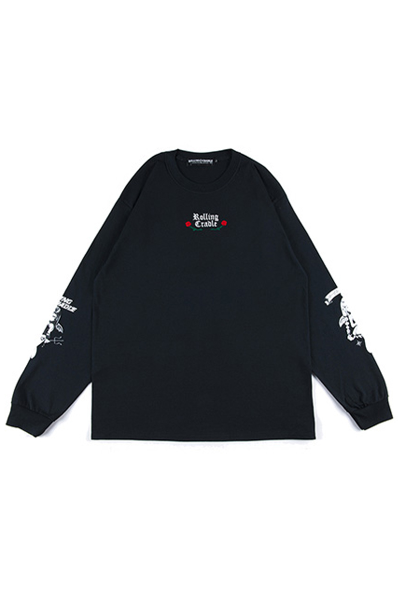 ROLLING CRADLE 天使と悪魔 LONG SLEEVE / BLACK