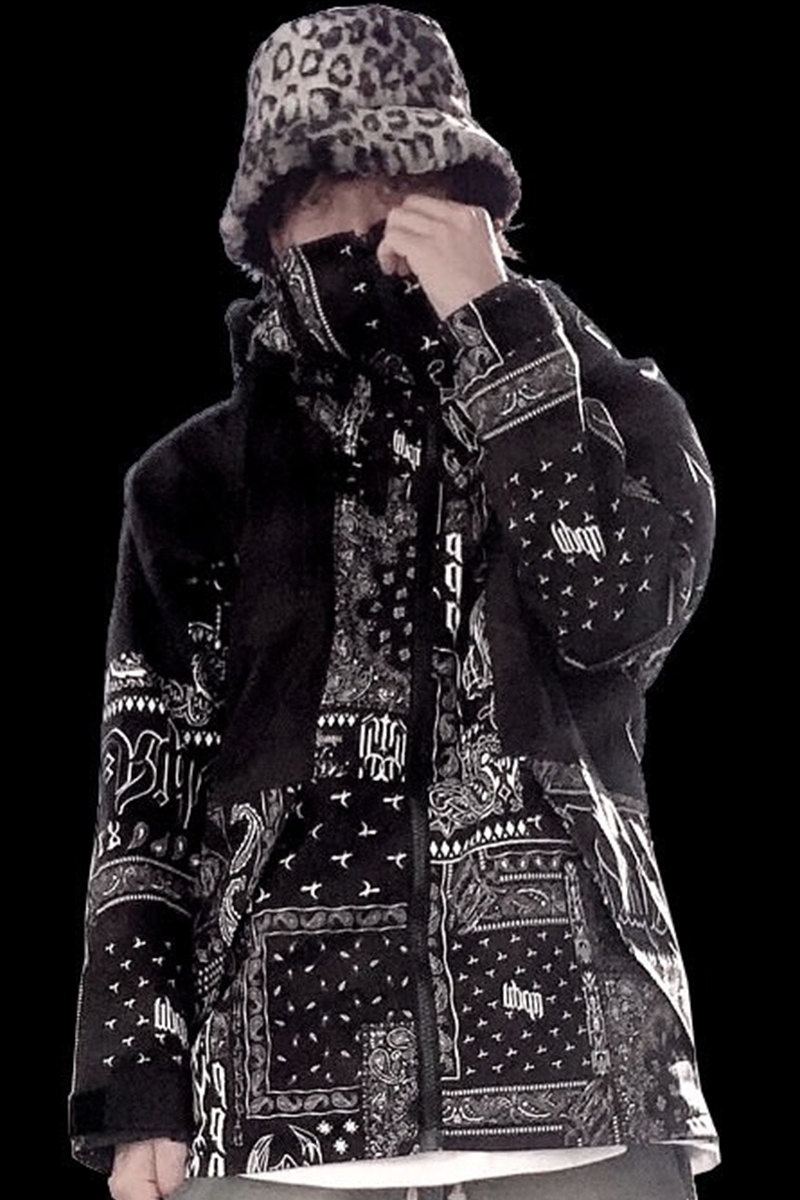 RIP DESIGN WORXX DOUBLE ZIP ENVELOPE JACKET PAISLEY / ロック