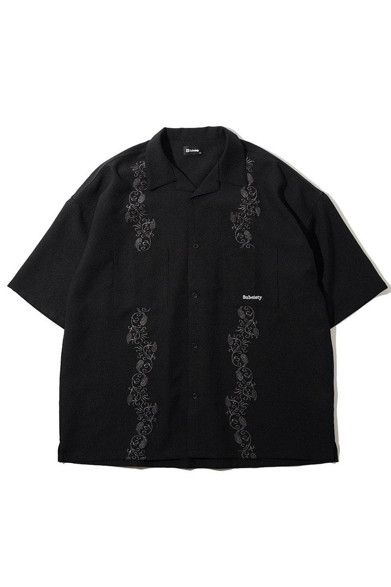 Subciety (サブサエティ) CUBA SHIRT BLACK / ロック