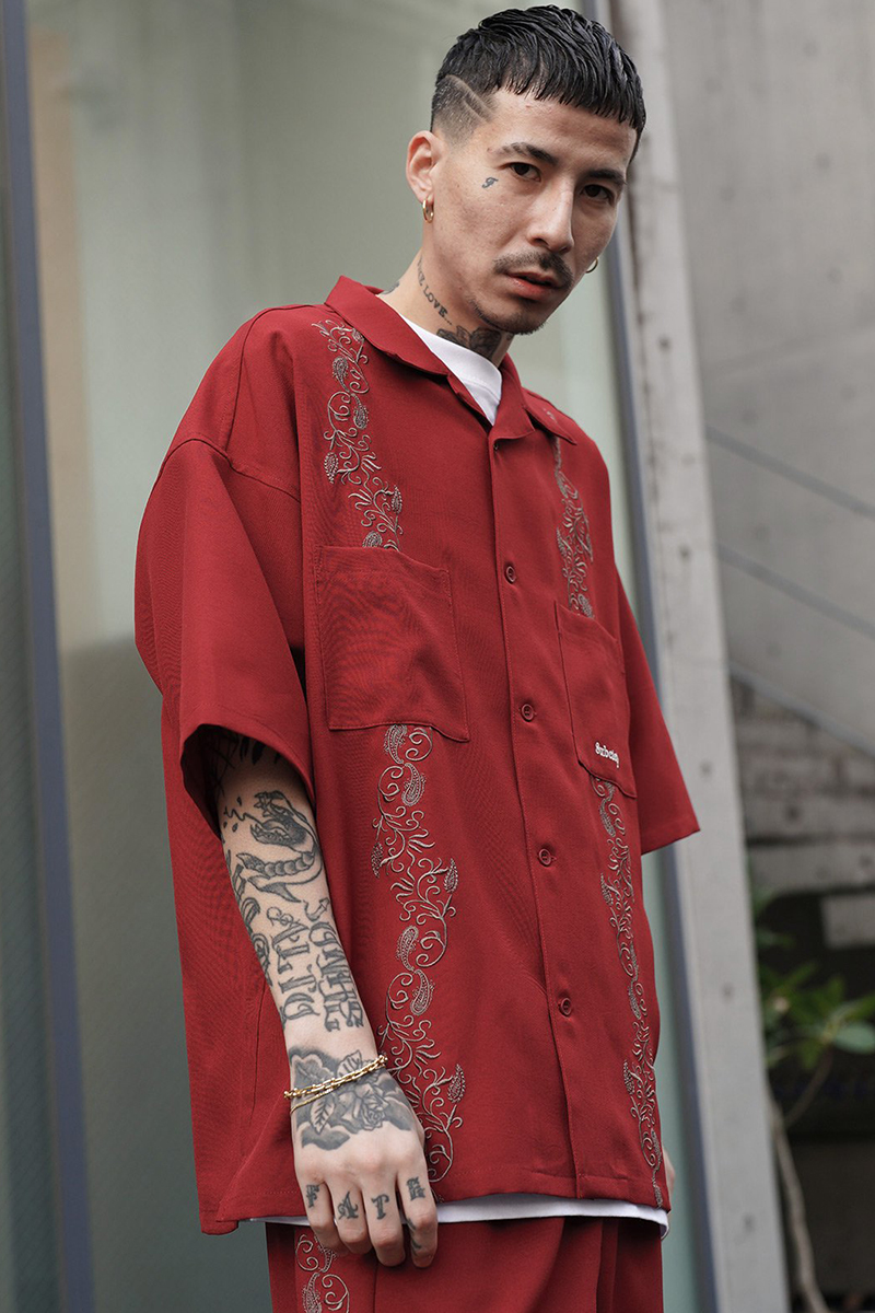 Subciety (サブサエティ) CUBA SHIRT BURGUNDY