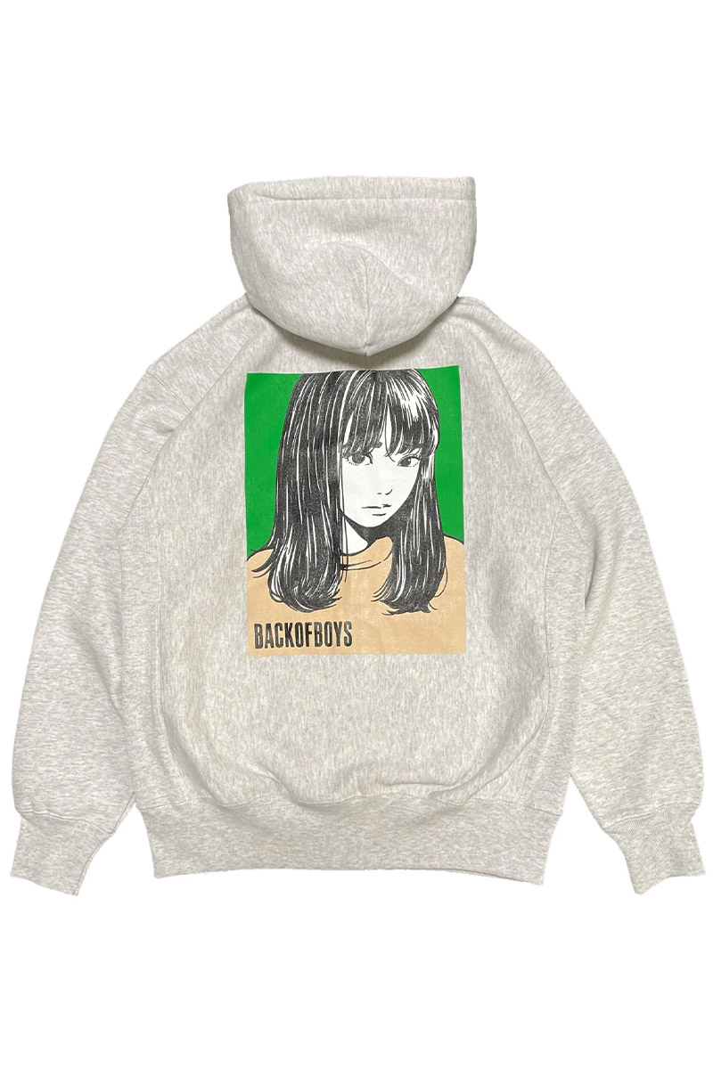 TheBackOfBoys(ザバックオブボーイズ) Cute Girl Zip Hoodie Type1ASH