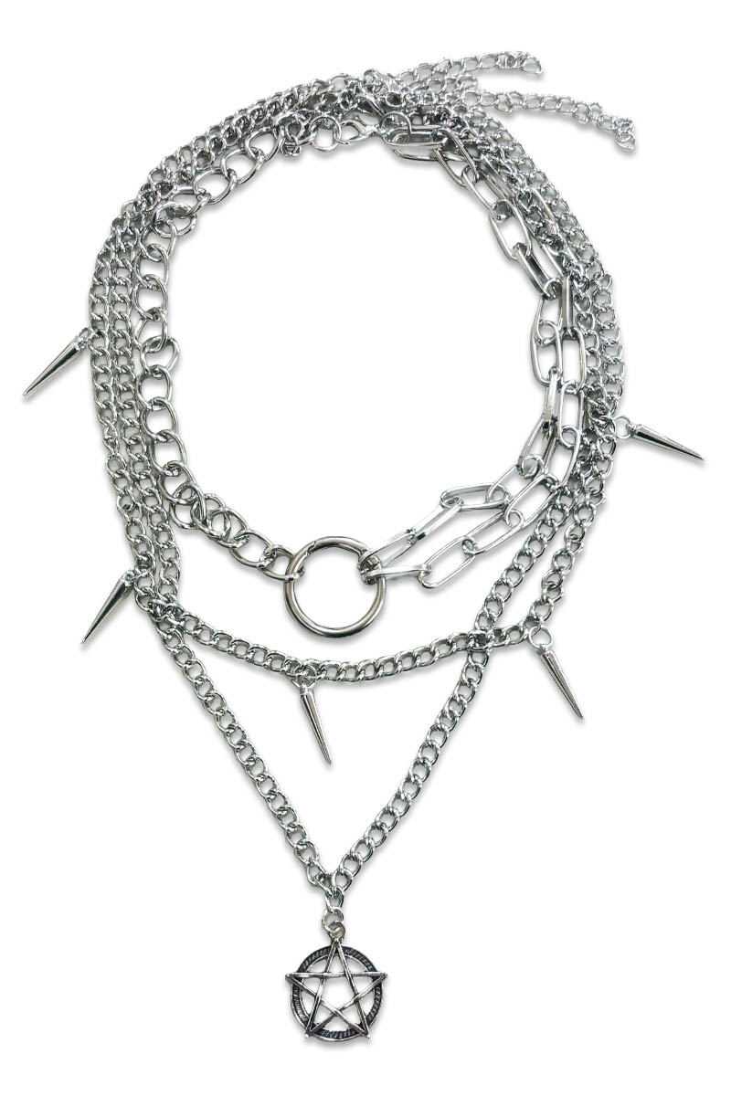 PSYCHO NATION(サイコ・ネーション) 3連ネックレス