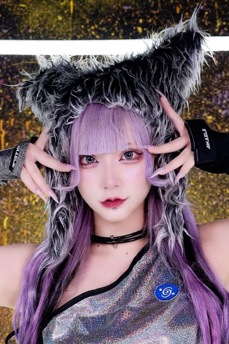 AIKA ELECTRONICS(アイカエレクトロニクス) Fur cap Galaxy【BLACK】
