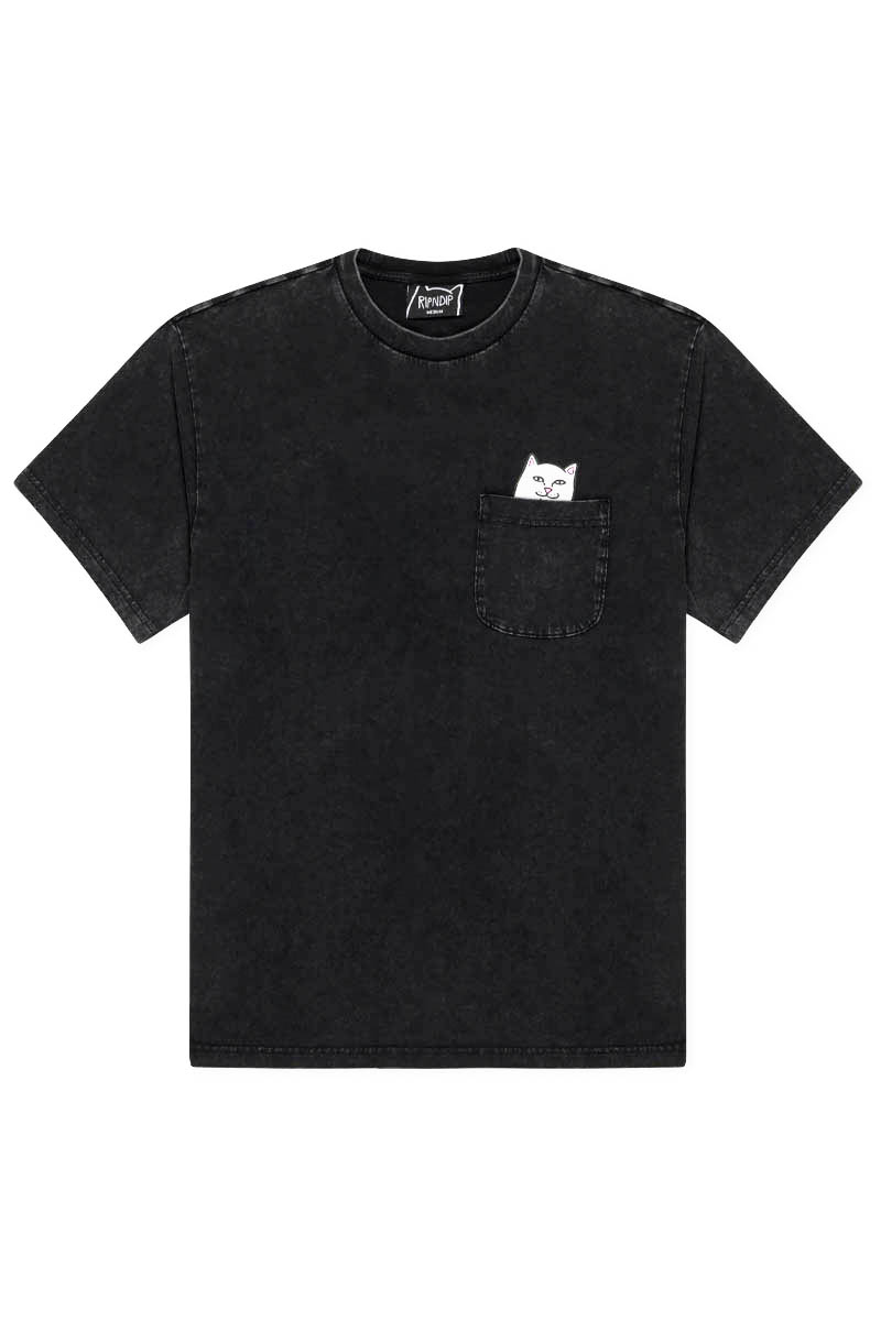 RIPNDIP (リップンディップ) LORD NERMAL POCKET TEE - Black Vintage Wash