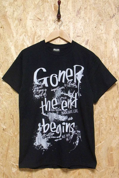 GoneR Message T-Shirts - Black