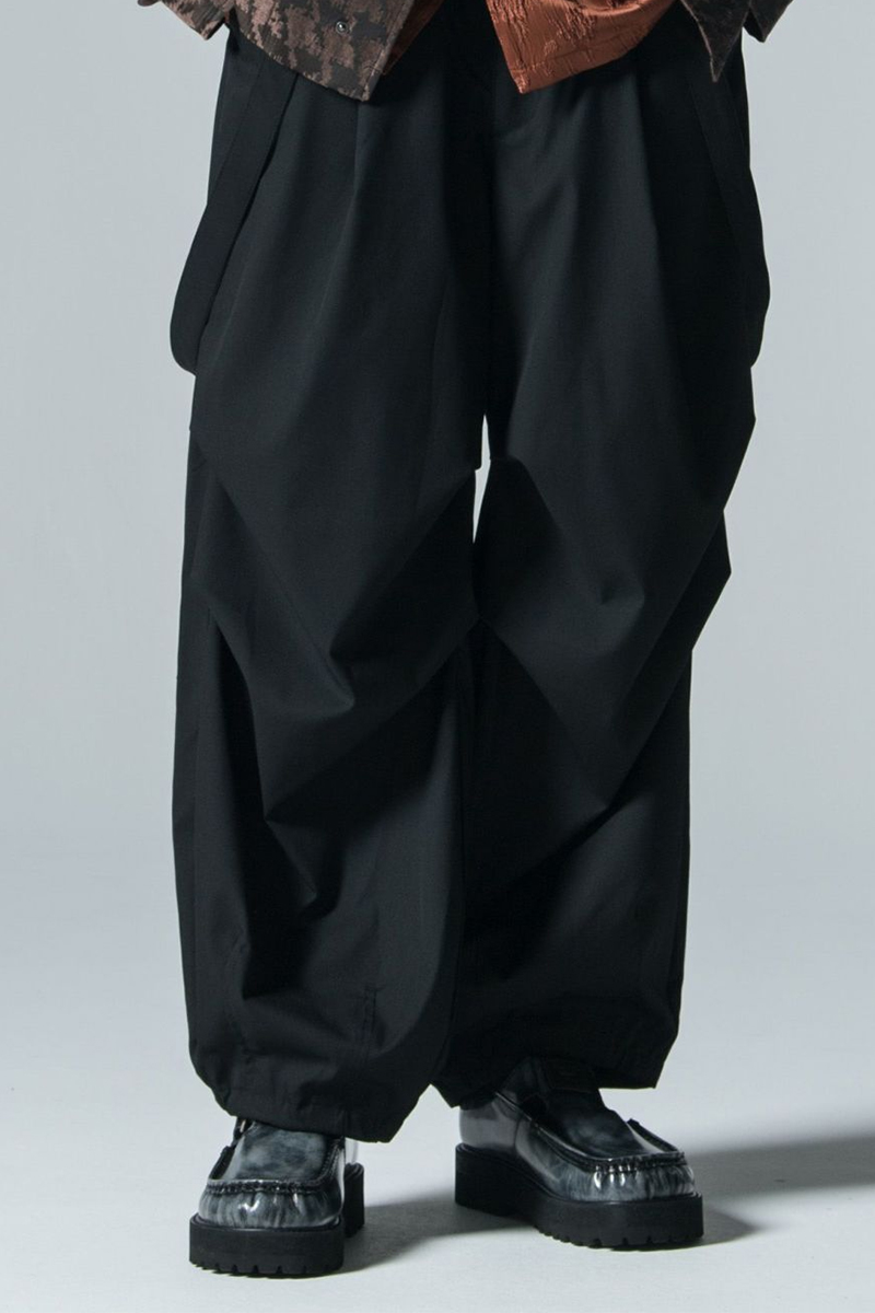 glamb (グラム) Suspender Knee Tuck Slacks / サスペンダーニー
