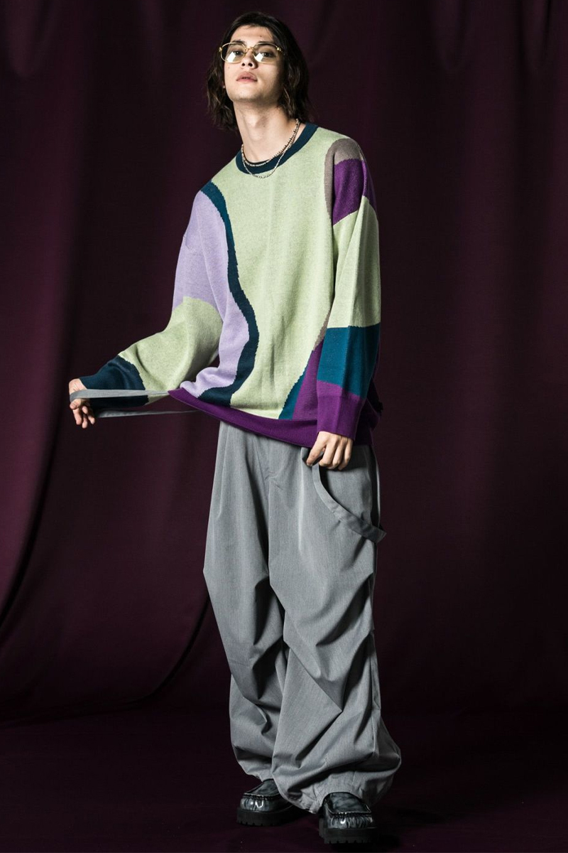 glamb (グラム) Suspender Knee Tuck Slacks / サスペンダーニー