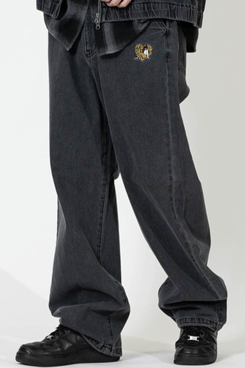 Red Cap Girl(レッド・キャップ・ガール) デニム・パンツ - Black