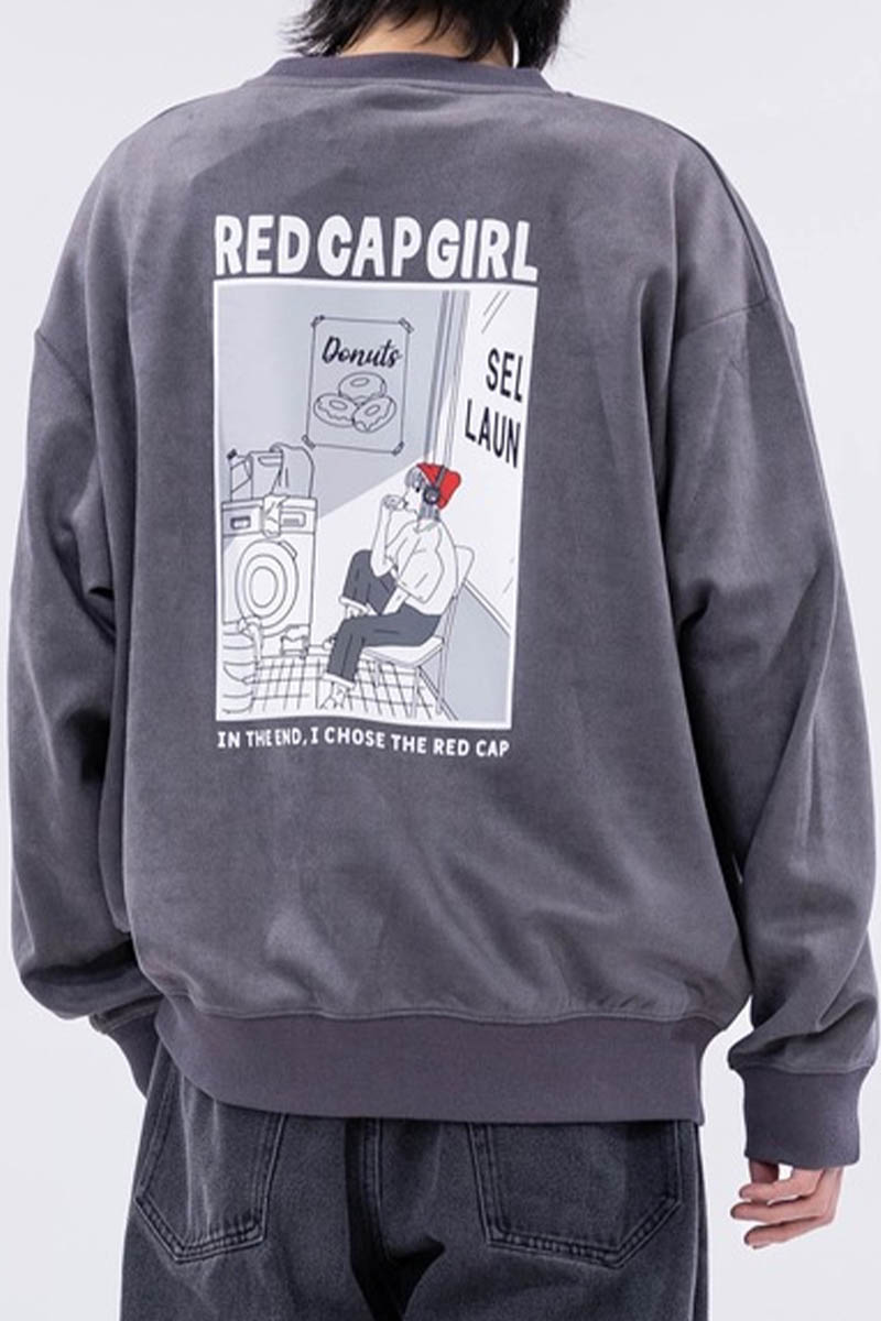 Red Cap Girl(レッド・キャップ・ガール) カット・スウェードC/N - Charcoal Gray