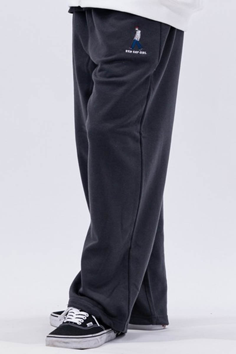 Red Cap Girl(レッド・キャップ・ガール) 裏毛スウェット・パンツ - Dark Gray