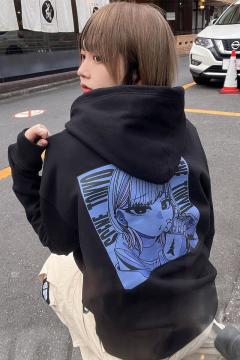 SCENE TOKYO (シーントウキョウ)PPL girl zip hoodie black