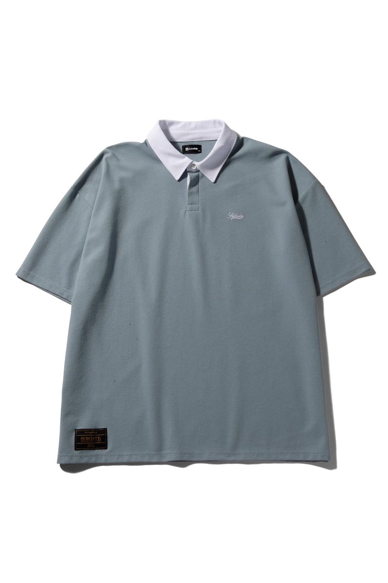 Subciety (サブサエティ) RUGGER SHIRT-GREEN / ロック
