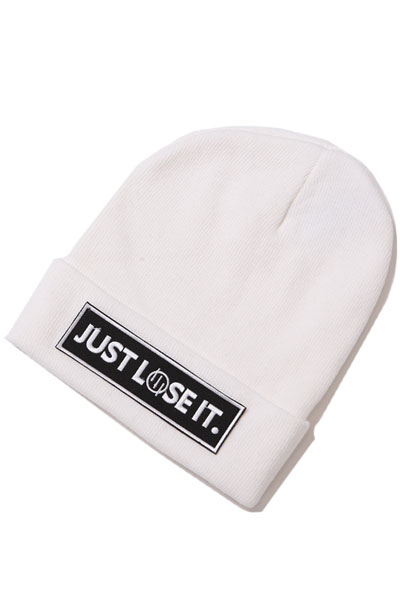 SILLENT FROM ME LOSE-Beanie- WHITE