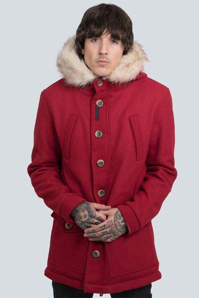 DROP DEAD CLOTHING Snow Parka Red