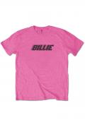 BILLIE EILISH UNISEX TEE RACER LOGO & BLOHSH (BACK PRINT) PINK