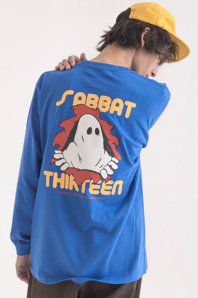 SABBAT13 SPOOK INSIDE L/S T BLUE