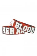HER NAME IN BLOOD WRISTBAND Red/Black　Marble x White