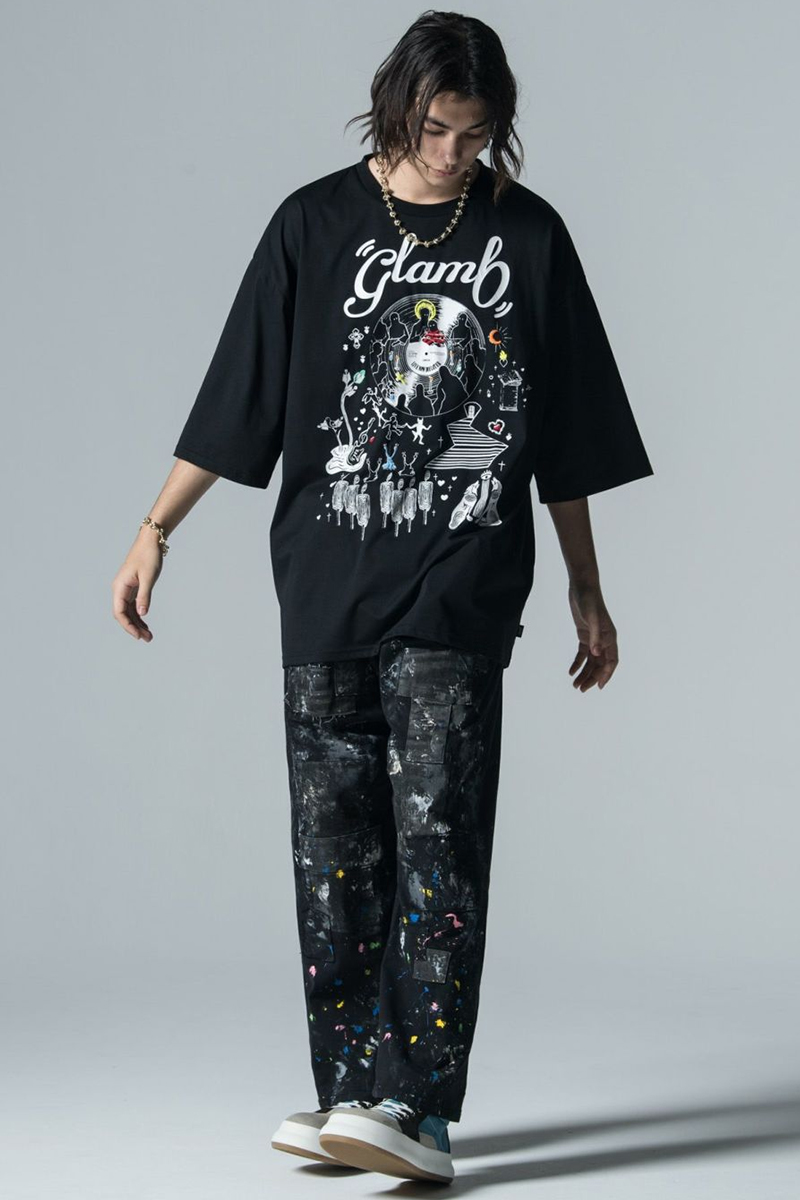 glamb (グラム) Needlework Oversize T-shirts/ニードルワーク