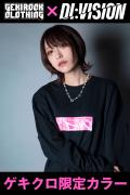 【ゲキクロ限定カラー】DI:VISION HELLOW LS TEE BLACK×PINK