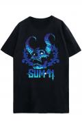 SUM41 UNISEX T-SHIRT: BLUE DEMON (BACK PRINT)