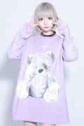 TRAVAS TOKYO【トラヴァストーキョー】Furry bear L/S Tee 2022ver. LIGHT PURPLE