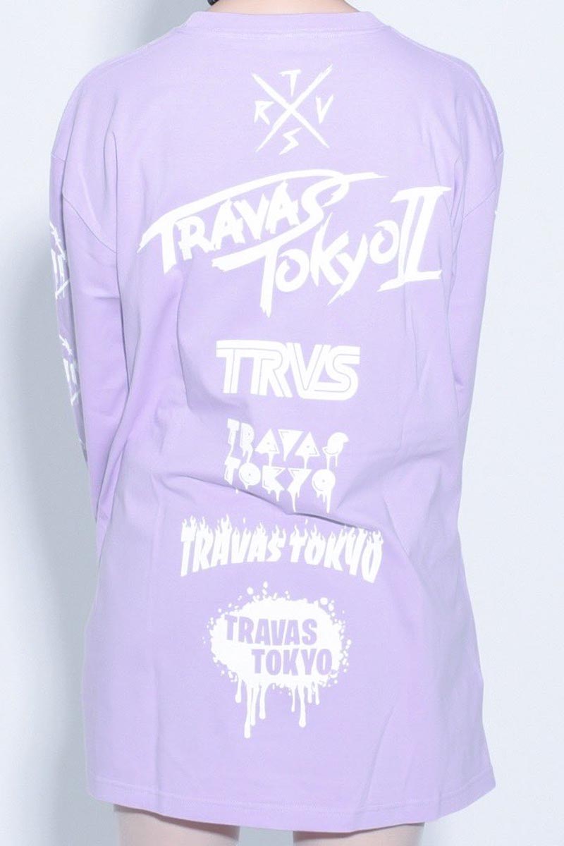 TRAVAS TOKYO【トラバストーキョー】 Furry bear L/S Tee Black