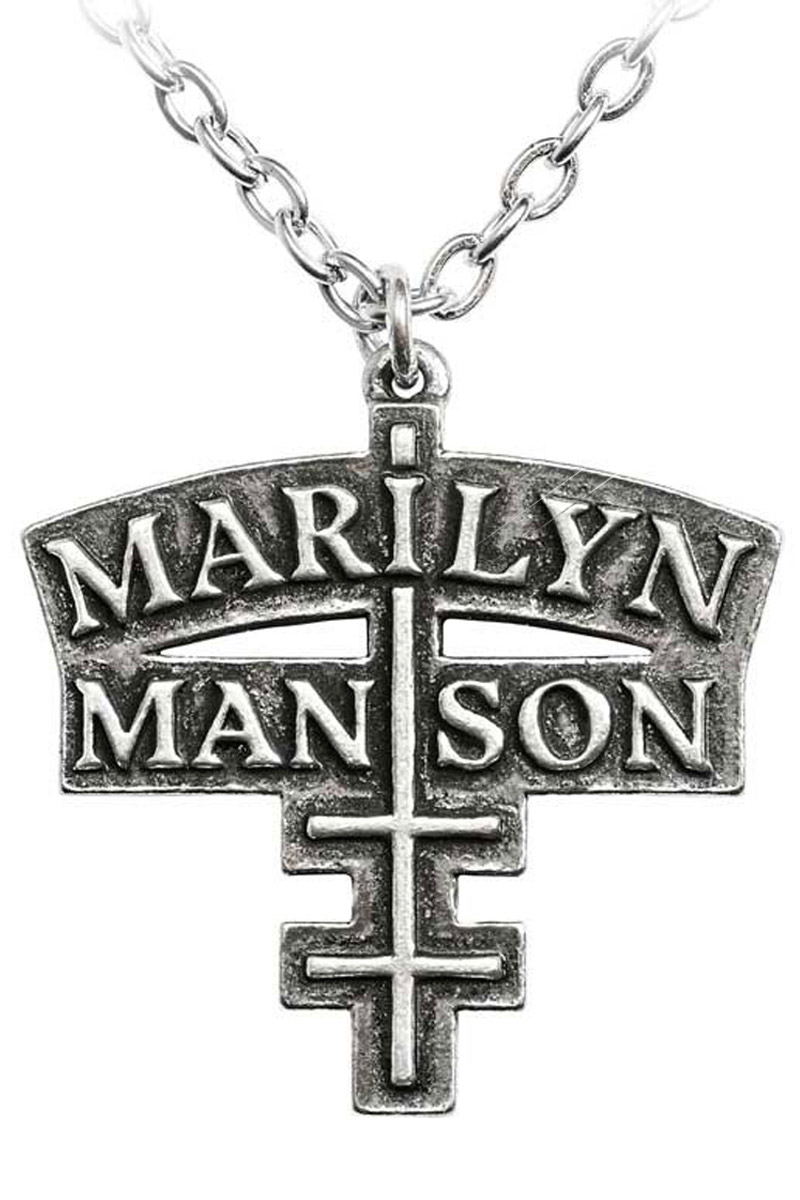 MARILYN MANSON PENDANT: T CROSS NECKLACE