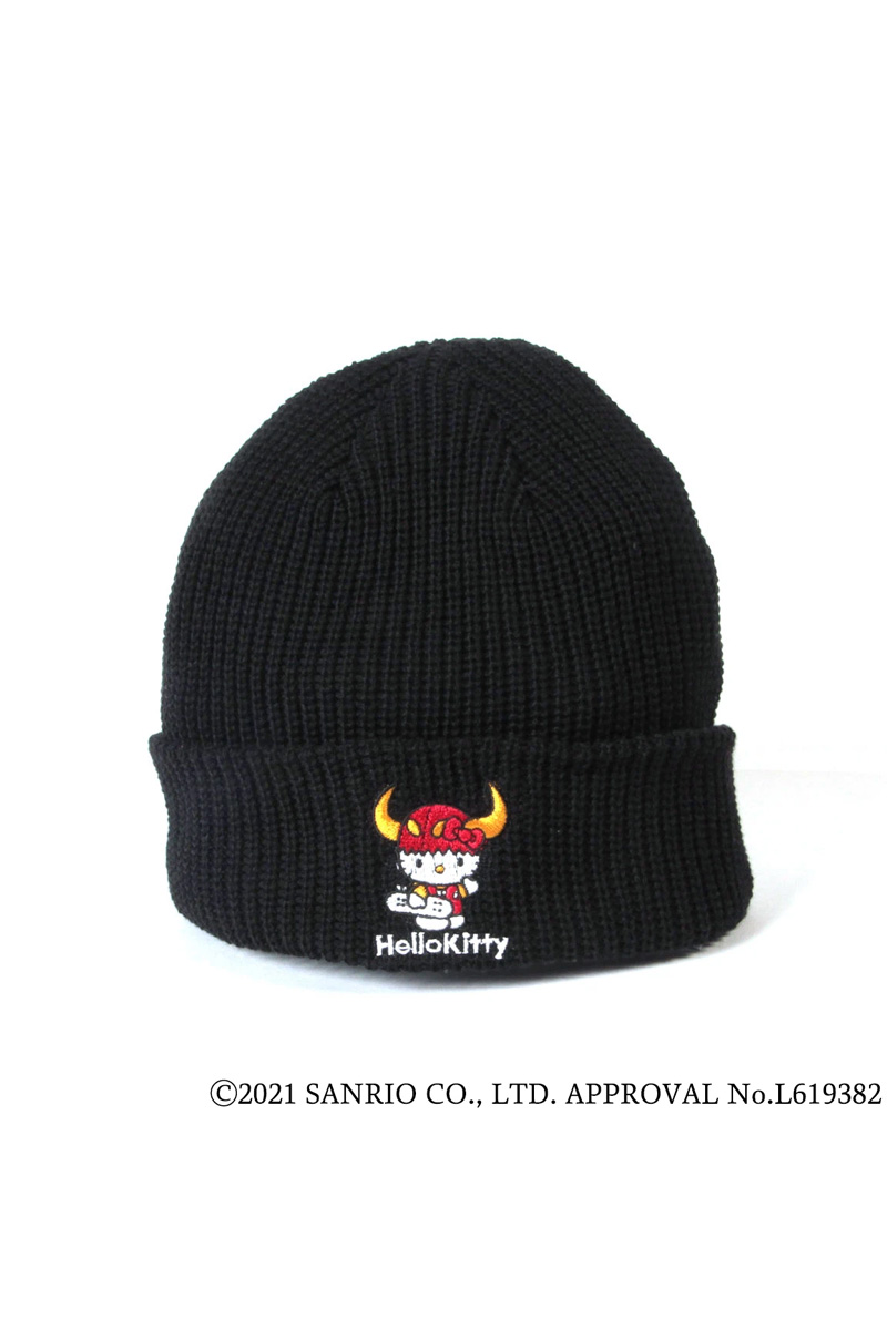 TOY MACHINE TOYMONSTER HELLO KITTY EMB BEANIE - BLACK