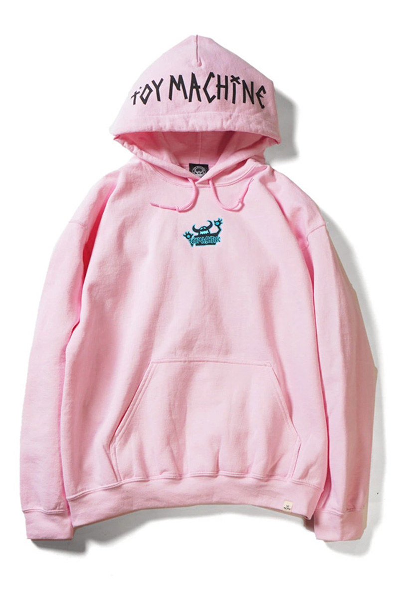 TOY MACHINE OG MONSTER EMBROIDERY SWEAT PARKA - L. PINK
