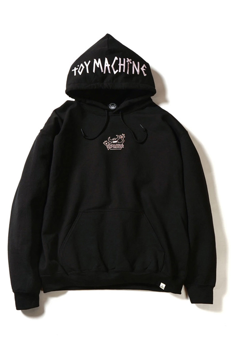 TOY MACHINE OG MONSTER EMBROIDERY SWEAT PARKA - BLACK