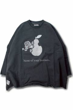 【予約商品】GALFY(ガルフィー)用無しドデカスウェT - Ink Black