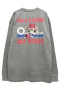 over print(オーバープリント) POTATO LS Tee (heather gray)