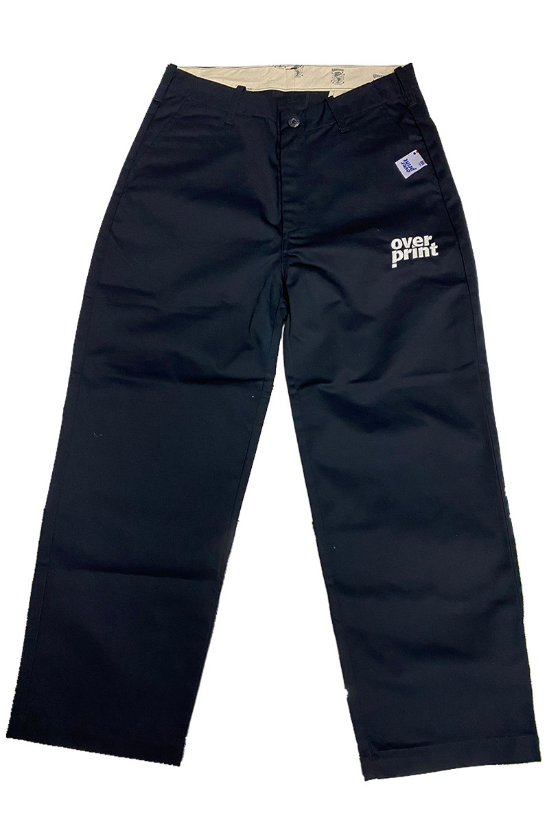 over print(オーバープリント) WIDE PANTS T-04 *UNIVERSAL OVERALL (navy)