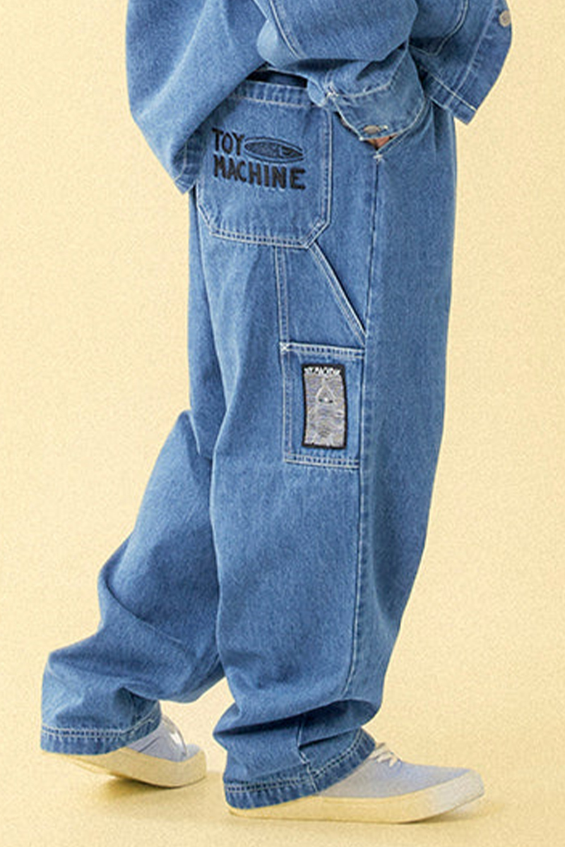 TOY MACHINE (トイマシーン) LOOSE FIT CARPENTER PANTS - L.BLUE