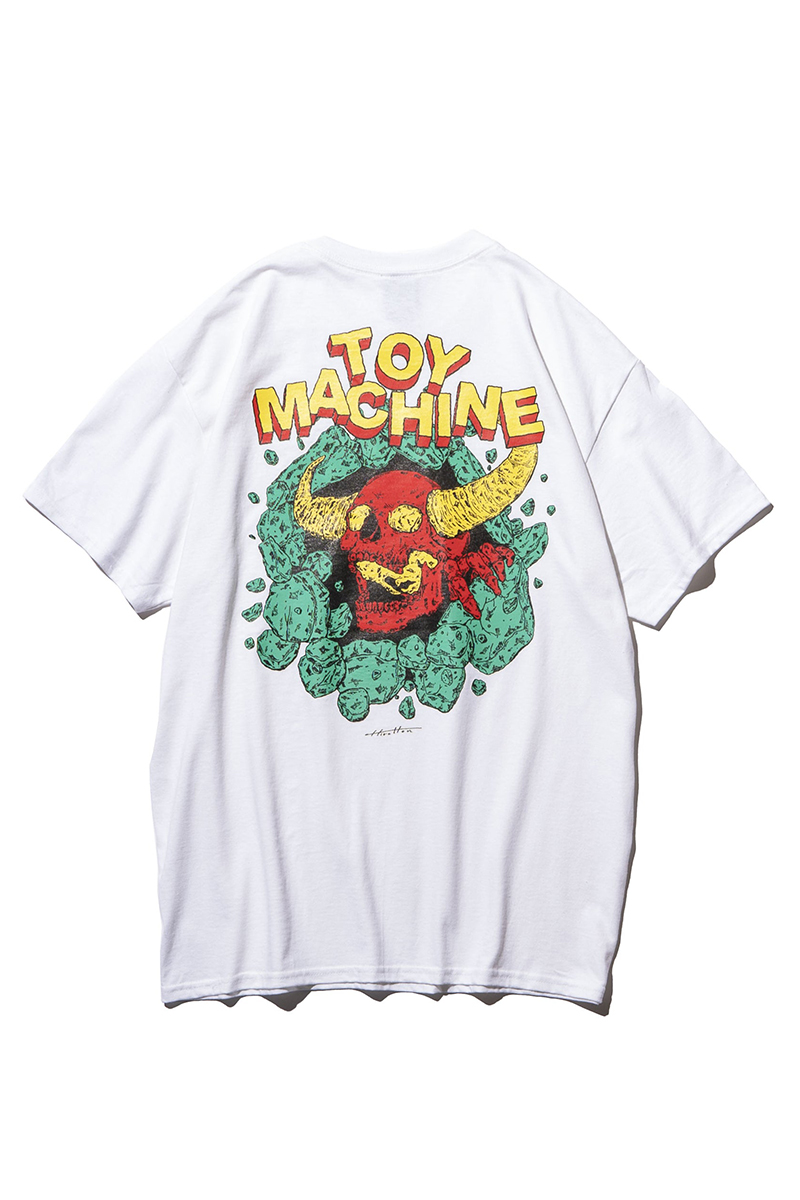 TOY MACHINE (トイマシーン) HIROTTON COLLABO SS TEE TOYMONSTER - WHITE