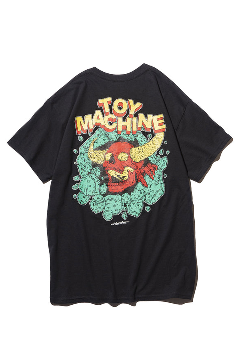 TOY MACHINE (トイマシーン) HIROTTON COLLABO SS TEE TOYMONSTER - BLACK