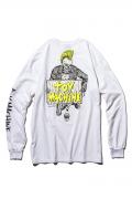 TOY MACHINE (トイマシーン) HIROTTON COLLABO LONG TEE MOHAWK - WHITE