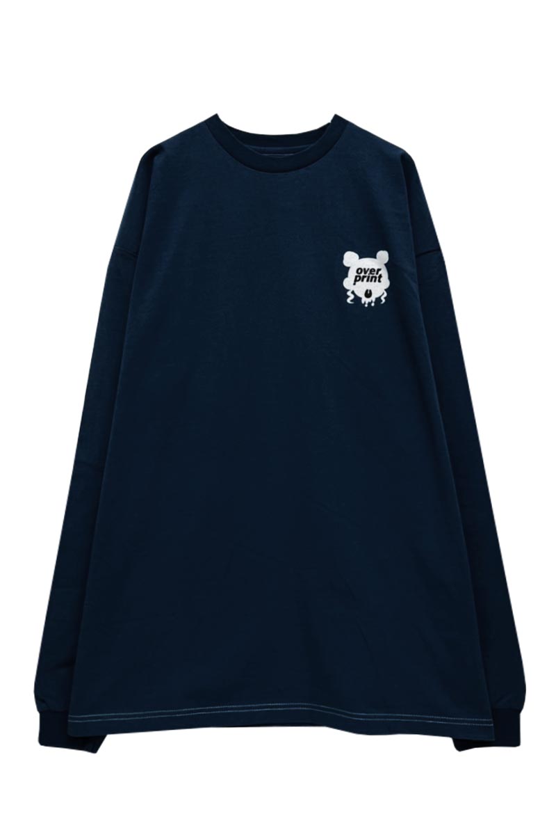 over print (オーバープリント) SHADOWS LS Tee (navy)