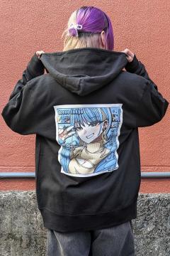 GALFY (ガルフィー) ガルクエジップパーカー BLACK / ロック GALFY (ガルフィー) ガルクエジップパーカー BLACK / ロック