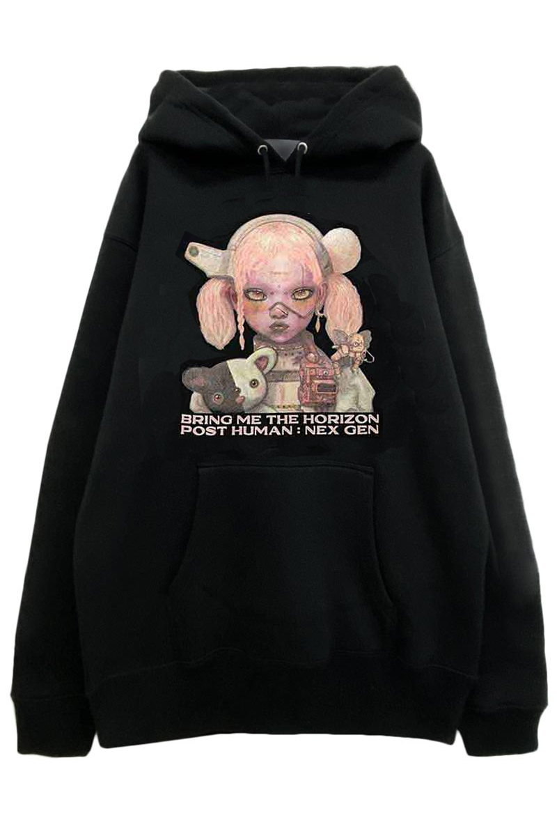 BRING ME THE HORIZON UNISEX PULLOVER HOODIE: NEX GEN COVER BRING ME THE HORIZON UNISEX PULLOVER HOODIE: NEX GEN COVER