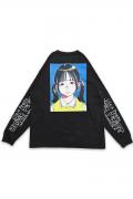 【お問い合わせ商品】over print POP ART L/S Tee Ver:18 BLACK