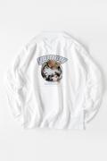 NOTBADCAT (ノットバッドキャット) ねこなべ LS Tee White